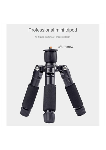 Xiletu Mini Masaüstü Tripod Taşınabilir Slr Kamera Tripod Cep Telefonu Düz Yayın Fotoğrafı Stand Black (Yurt Dışından)