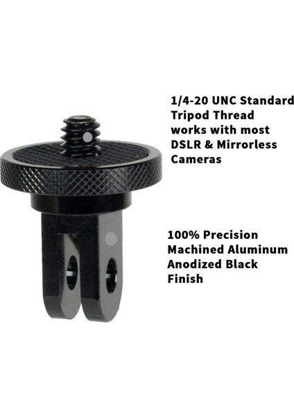 Kamera Sıcak Ayakkabı Montajı 1/4 Inç-20 Tripod Vidalı Adaptör Gopro Ekosistemi Için Kamera Montaj Adaptörü ile (Yurt Dışından) modelleri