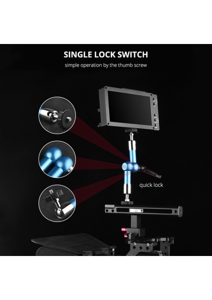 2x Yelangu 7 Inç Sihirli Mafsallı Arm Sihirli Kol Teçhizat Başkanı Montaj Monitörü Video Işığı Dslr Kamera (Yurt Dışından) fırsatları