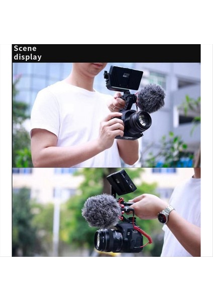 Evrensel Dslr Kamera Teçhizat Üst Tutam LED Işık Mikrofon Metal Peynir Tutma Kavrama (Yurt Dışından) fiyatları