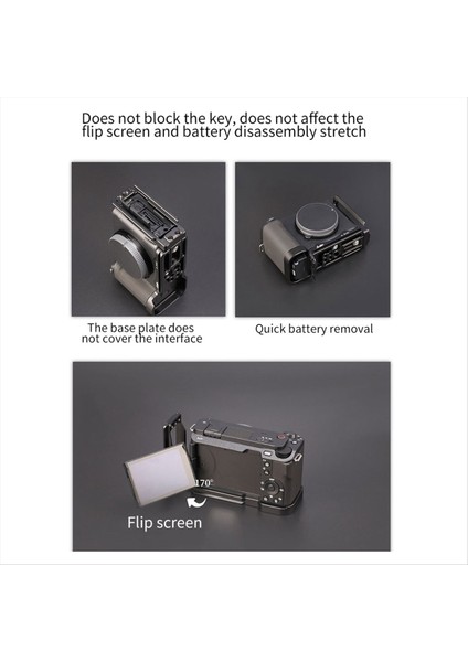 Sony Zv-E1 Kamera Stabilizatör Tripod Dikey Çekim Tutamak Dikey Çekim Hızlı Serbest Bırakma Plakası A (Yurt Dışından)