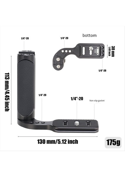 Slr Mini Kamera Için Jlwin Sol Tutamak El Tipi Çekim Dikey Çekim Hızlı Serbest Bırakma Plakası L Plaka Evrensel Sol Sap (Yurt Dışından) indirimleri