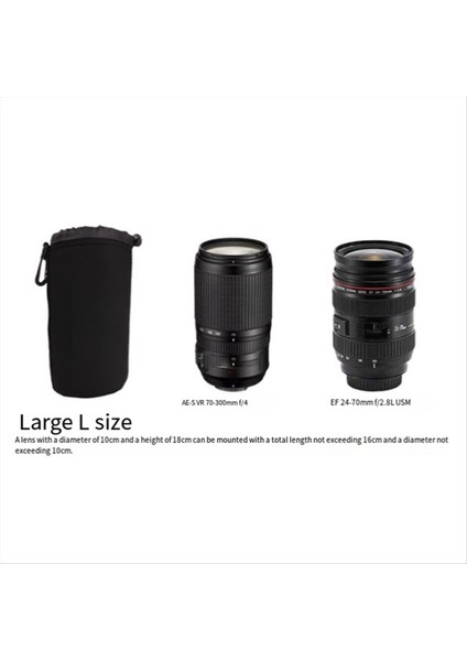 4 Pcs S/m/l/xl Kamera Lens Torba Çanta Kamera Lens Torba Torbası Muşaması Kamera Aksesuarları (Yurt Dışından)