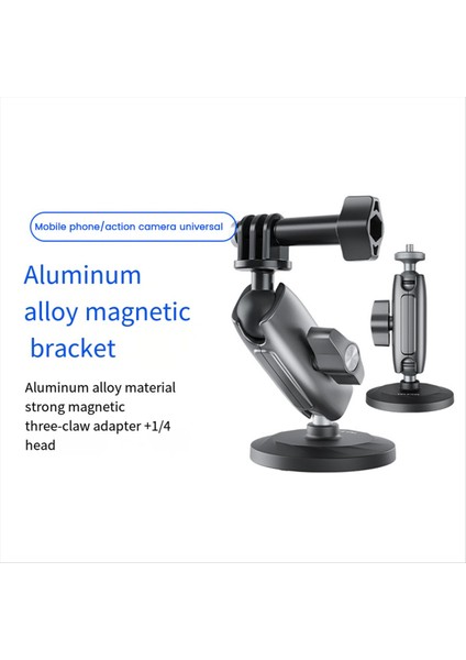 Telesin Alüminyum Alaşım Manyetik Eylem Kamera Tutucu 360 ° Gopro Için Ayarlanabilir 1/4 Adaptör GOPRO360 Djı Osmo (Yurt Dışından) fiyatları