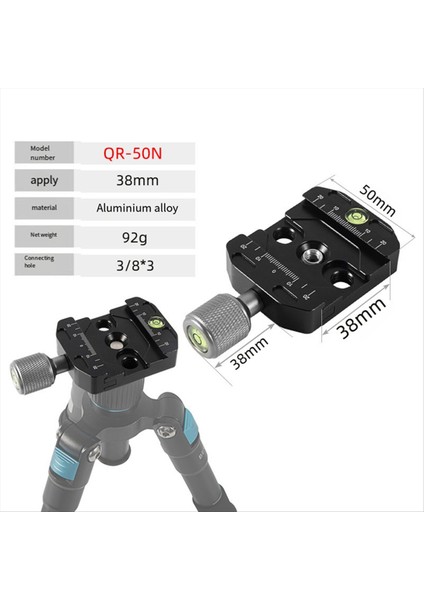 50MM Kamera Kelepçesi Hızlı Bırakma Kelepçesi Tripod Kafa Montajı Adaptör Taşınabilir Stand Kelepçesi Arca Isviçre Plakası (Yurt Dışından) fırsatları