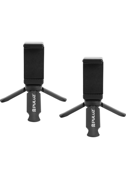 2x Puluz Mini Taşınabilir Katlanabilir Plastik Stand Tripod Telefon Kelepçesi Braket Akıllı Telefon Tutucu Klipsi Xiaomi Huawei (Yurt Dışından)