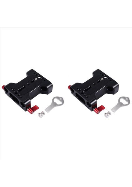 Dslr Kamera Omuz Teçhizat Destek Aksesuarları Için 15MM Çubuk Ray Kelepçeli 2x Çok Fonksiyonlu Kamera Taban Plakası (Yurt Dışından) fiyatları