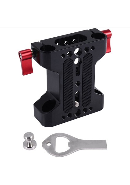 Dslr Kamera Omuz Teçhizat Destek Aksesuarları Için 15MM Çubuk Ray Kelepçeli 2x Çok Fonksiyonlu Kamera Taban Plakası (Yurt Dışından) modelleri