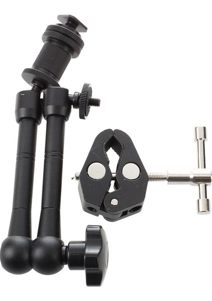 11 Inç Sürtünme Mafsallı Sihirli Kol + Süper Kelepçe Yengeç Pense Klips ve Sihirli Kol Çift Sıcak Ayakkabı Bilyası Kafası Yengeç Pençesi (Yurt Dışından) fiyatları