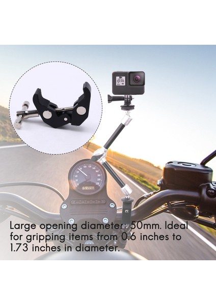 2 Pack Süper Kelepçesi Yengeç Kelepçesi/1/4 ve 3/8 Inçlik Iplik Çubuk Kelepçesi Dslr Teçhizat Kameraları Için Klipsler 15MM Çubuklar Işıklar Şemsiyeler Kancalar Raflar Plaka Cam (Yurt Dışından) fırsatları