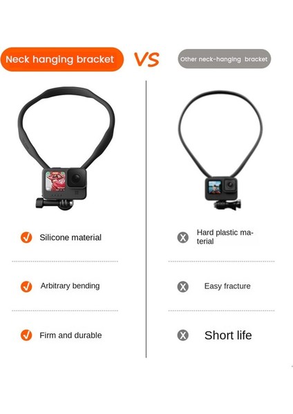 Telesin Neck Gopro Kahramanı Için Dağı Tutma 11 10 9 8 7 6 5 Action 3 Kamera Aksesuarları (Yurt Dışından) fiyatları