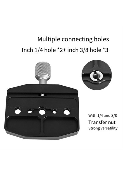 70MM Kamera Kelepçesi Hızlı Bırakma Kelepçesi Tripod Kafa Montajı Adaptör Taşınabilir Stand Kelepçesi Arca Isviçre Plakası (Yurt Dışından) indirimleri