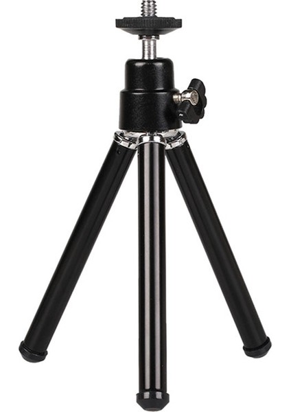 Iphone Kamera Projektör Siyah Için Hafif Mini Taşınabilir Tripod Ayarlanabilir Mini Tripod Alüminyum Alaşım (Yurt Dışından)