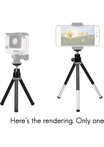 Iphone Kamera Projektör Siyah Için Hafif Mini Taşınabilir Tripod Ayarlanabilir Mini Tripod Alüminyum Alaşım (Yurt Dışından) fırsatları