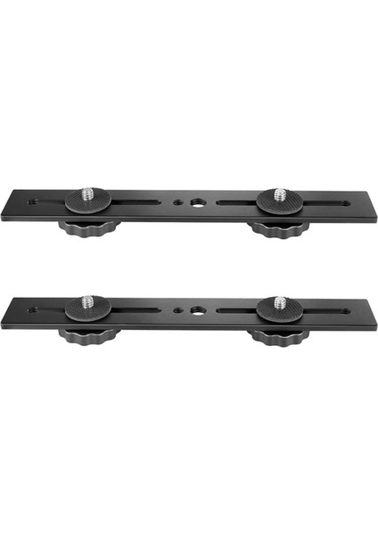 3D Stereoskopik Fotoğraf Dslr Kamera Için 1/4 Vida ile 2pcs 8 Inç Çift Flash Kamera Monte Tripod Braketi (Yurt Dışından)