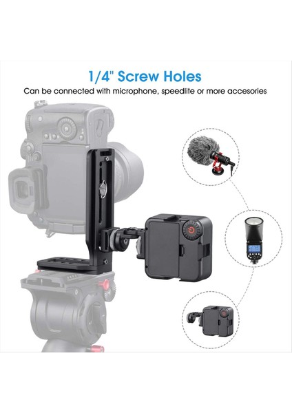 5x Dslr Kamera L Braket Dikey Yatay Anahtarlama Tripod Hızlı Bırakma Plakası Canon Nikon Sony Osmo Ronin Zhiyun (Yurt Dışından) modelleri