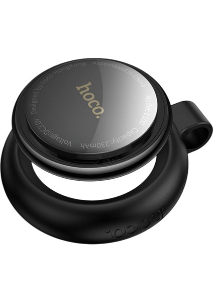 E100 Graceful Intelligent Apple Find My Özellikli Anti-Lost Airtag Takip Cihazı - Siyah