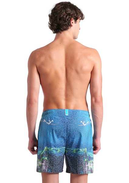 Water Prints Beach Erkek Beyaz Deniz Şortu 007152800 fiyatları