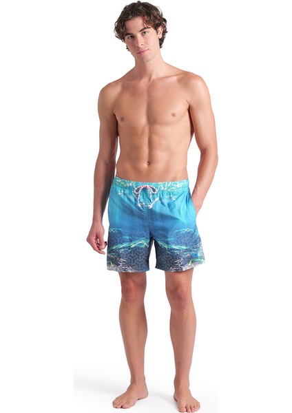 Water Prints Beach Erkek Beyaz Deniz Şortu 007152800 modelleri
