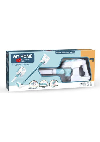 Pilli Işıklı Gerçekçi Eğitici Evcilik Mutfak Oyuncak Hediye Dikey Süpürge Seti fırsatları