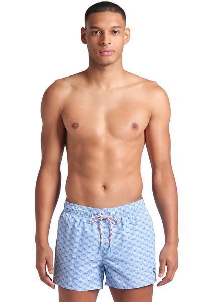 Water Prints Beach X-Short Ao Erkek Mavi Deniz Şortu 008928810