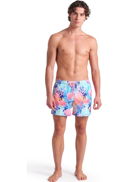 Water Prints Beach Erkek Beyaz Deniz Şortu 007159820 modelleri