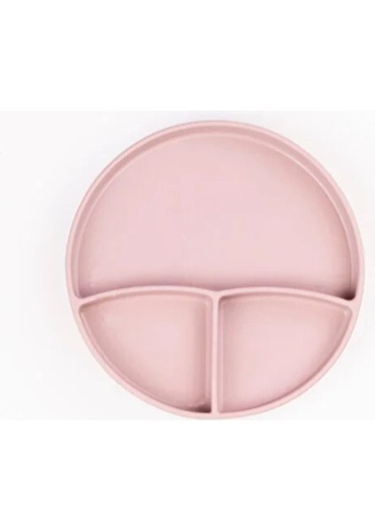 Pembe 3’lü Silikon Yemek Seti – Önlük + Diş Kaşıyıcılı Kaşık + Vakumlu Tabak fırsatları