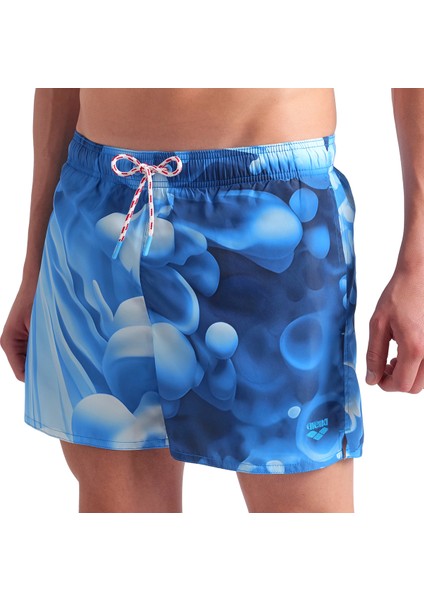 Water Prints Beach Erkek Mavi Deniz Şortu 007159720 fırsatları
