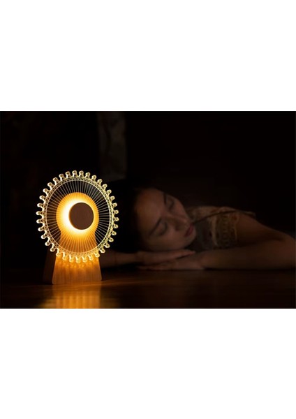 Dekoratif Işıklı Yel Değirmeni