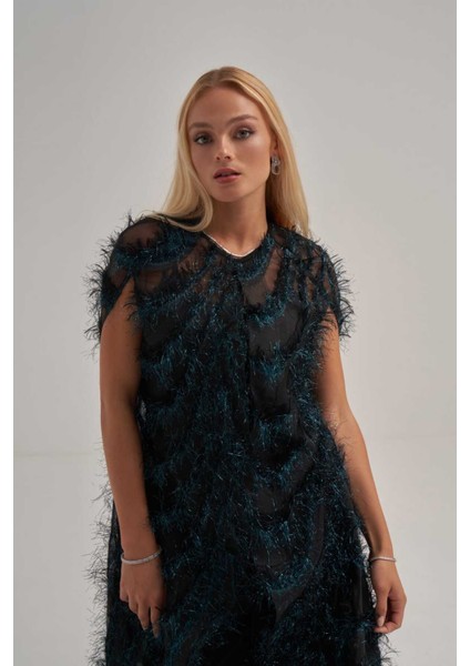 Otriş Desenli Katlı Görünümlü Kap Ceket fiyatları