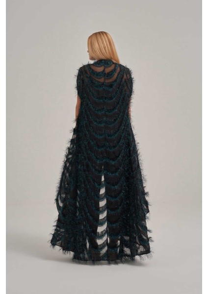 Otriş Desenli Katlı Görünümlü Kap Ceket modelleri