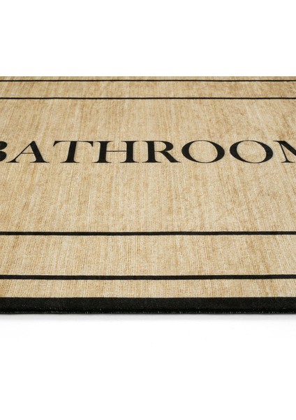 Armasi Banyo Paspası Dijital Baskı Makinede Yıkanabilir Kaymaz İkili Banyo Paspas Takım 40x60 60x100