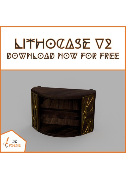 Lithocase V2 - 3D Poesie'den Lithophane Lamba