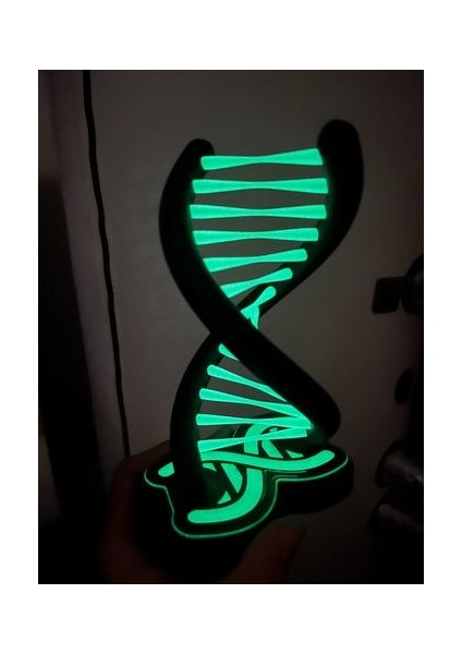 Rgb LED Çift Helıx Dna Lamba - Mikro USB Soketli ve Alt Kısmı Kapalı - Arduino Kodlu modelleri