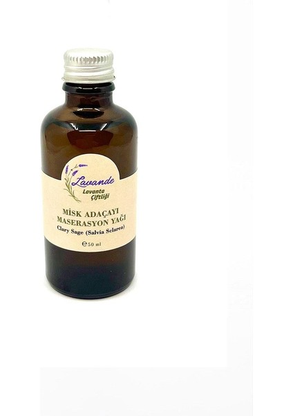 Misk Adaçayı Maserasyon (Masaj) Yağı 50 ml (Clary Sage) (2025 Üretimi)