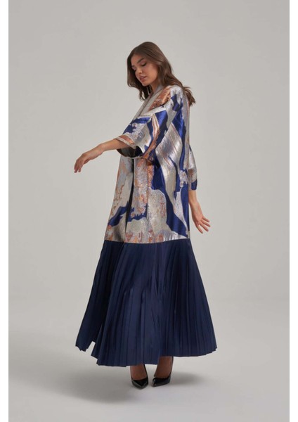 Özel Motif Jakar Kumaş Etek Ucu Pilise Detaylı Abaya fırsatları