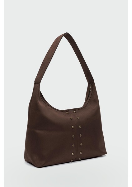 Bery Taşlı Süet Omuz Çantası Acı Kahve fırsatları