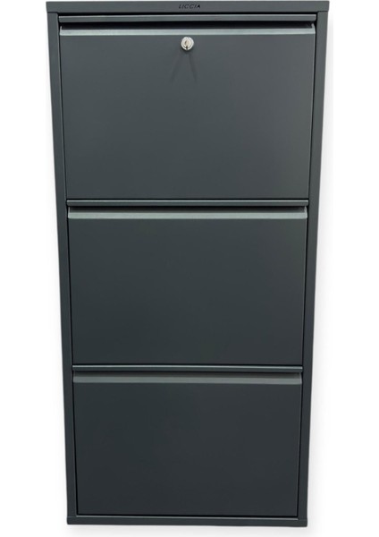 Metal Ayakkabılık 3 Lü Antrasit Kilitli Model fiyatları