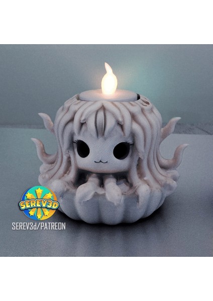 Sevimli Medusa - Mum ve Sabunluk - 3D Baskı Stl/3mf fiyatları