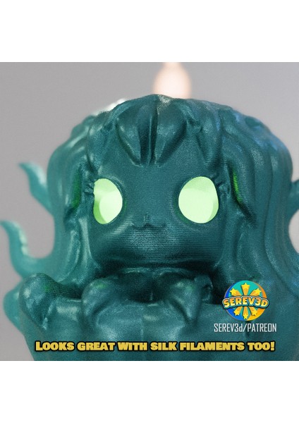 Sevimli Medusa - Mum ve Sabunluk - 3D Baskı Stl/3mf modelleri