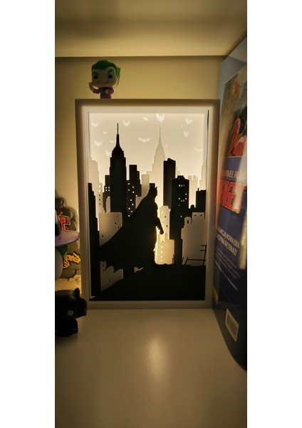 Batman Gotham Şehri Dc Comics Gölge Kutusu