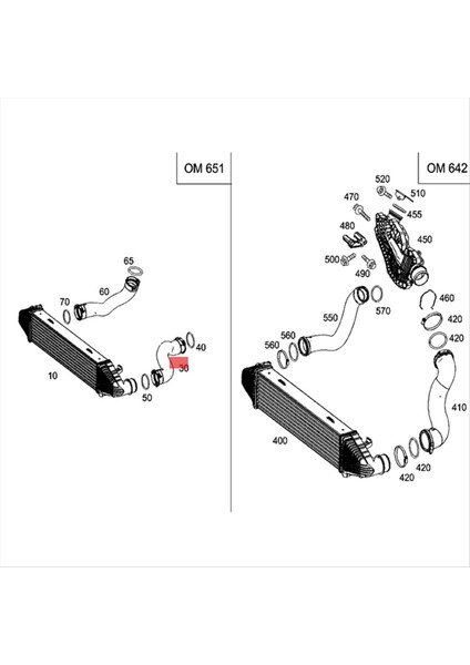 A2045280000 A2045282782 200 220 250 Cdı Için Intercooler Hava Turbo Hortumu 2045280000 2045282782 (Yurt Dışından) fırsatları
