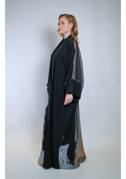 Özel Işıltılı Jakar Kumaş ve Iç Elbiseli Sendi Kumaş Ikili Takım Abaya fiyatları