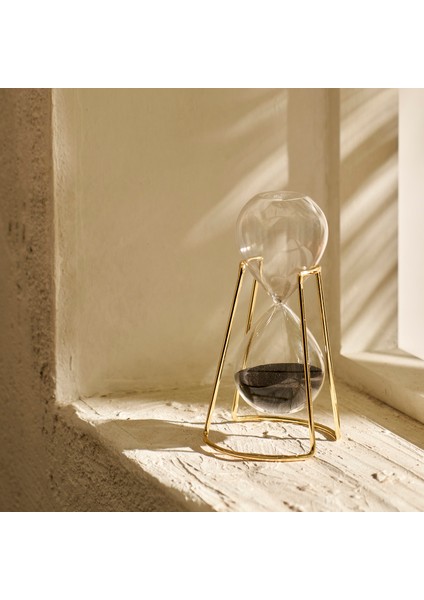 Dune Kum Saati Siyah (9X9X16 Cm)