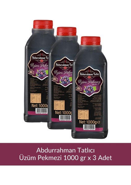 Üzüm Pekmezi 1000 gr x 3 Adet