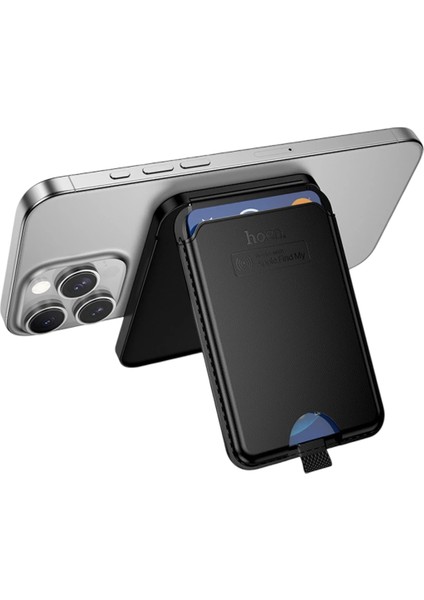 . E91I Tiger Smart Apple Find My Özellikli Kablosuz Şarj Destekli Magsafe Kartlık - Siyah fırsatları