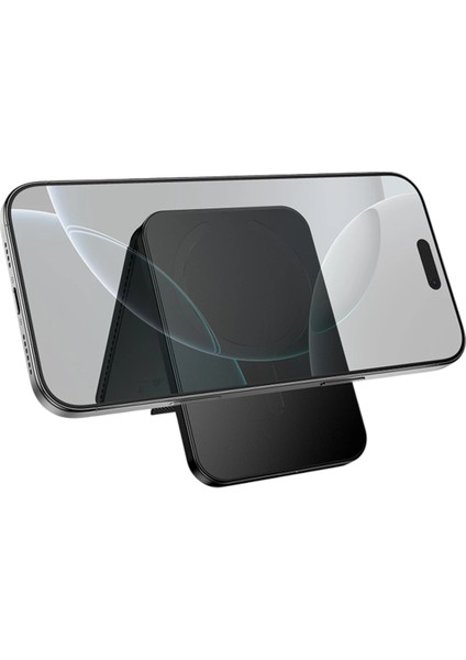 . E91I Tiger Smart Apple Find My Özellikli Kablosuz Şarj Destekli Magsafe Kartlık - Siyah indirimleri