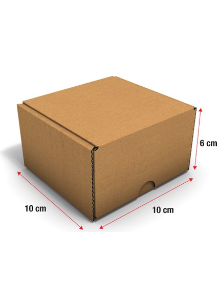 Ondüle 10X10X6 cm Testliner E-Ticaret Kargo Gönderi Kutusu fiyatları