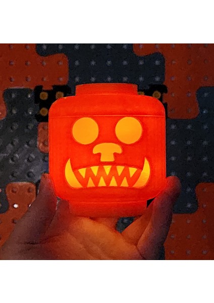 LEGO Kafa Çay Lambası Jack-O-Lanterns modelleri