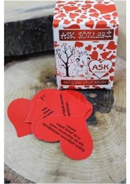 365 Gün Aşk Sözleri Kutusu – Kalpli Mesaj Kartları – Sevgiliye Özel Romantik Hediye indirimleri